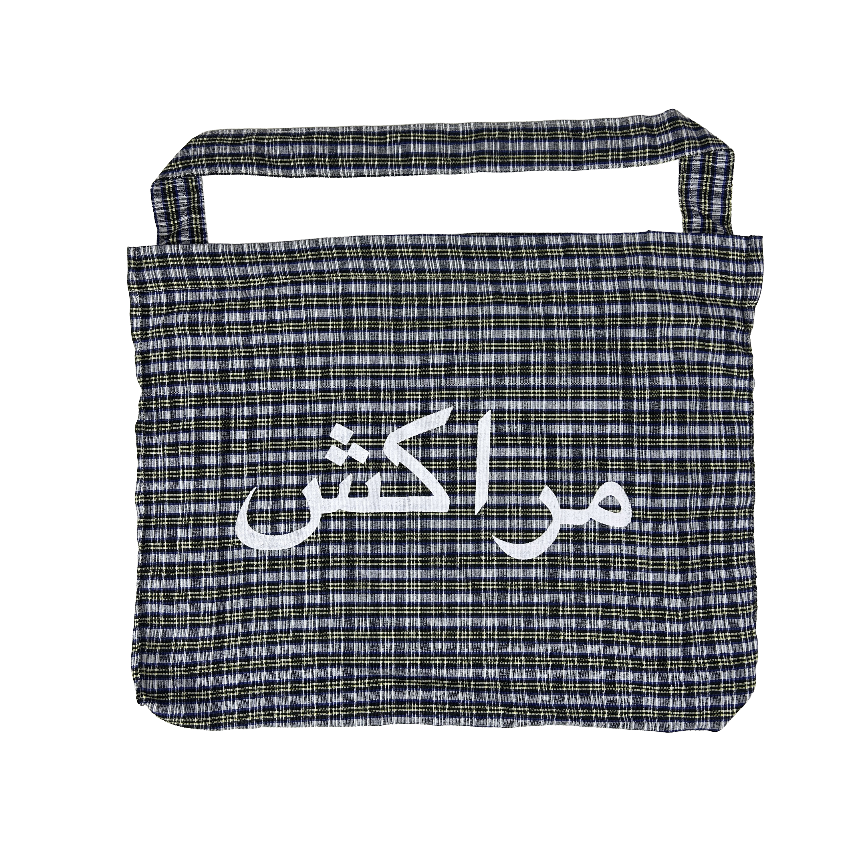 LARGE TARTAN TOTE BAG