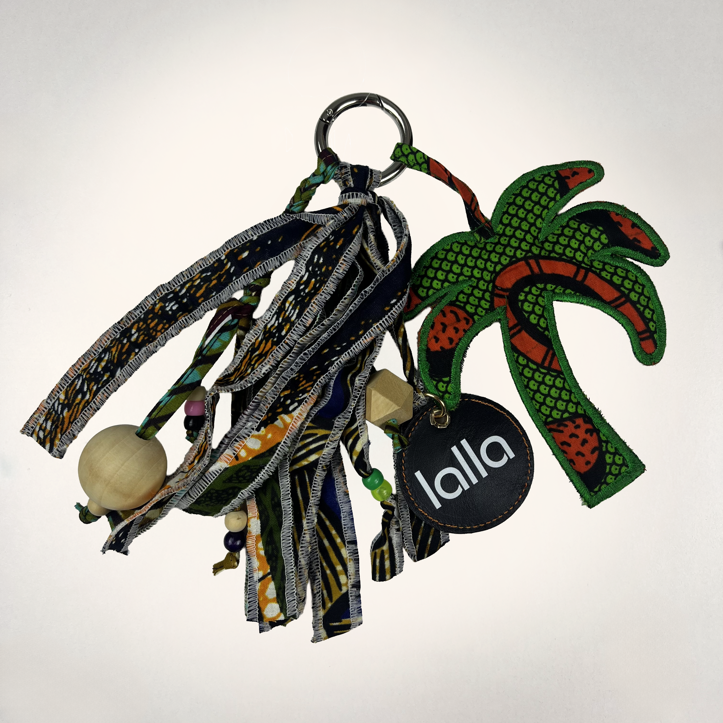 BARAKA KEYCHAIN WITH GREEN PALM TREE