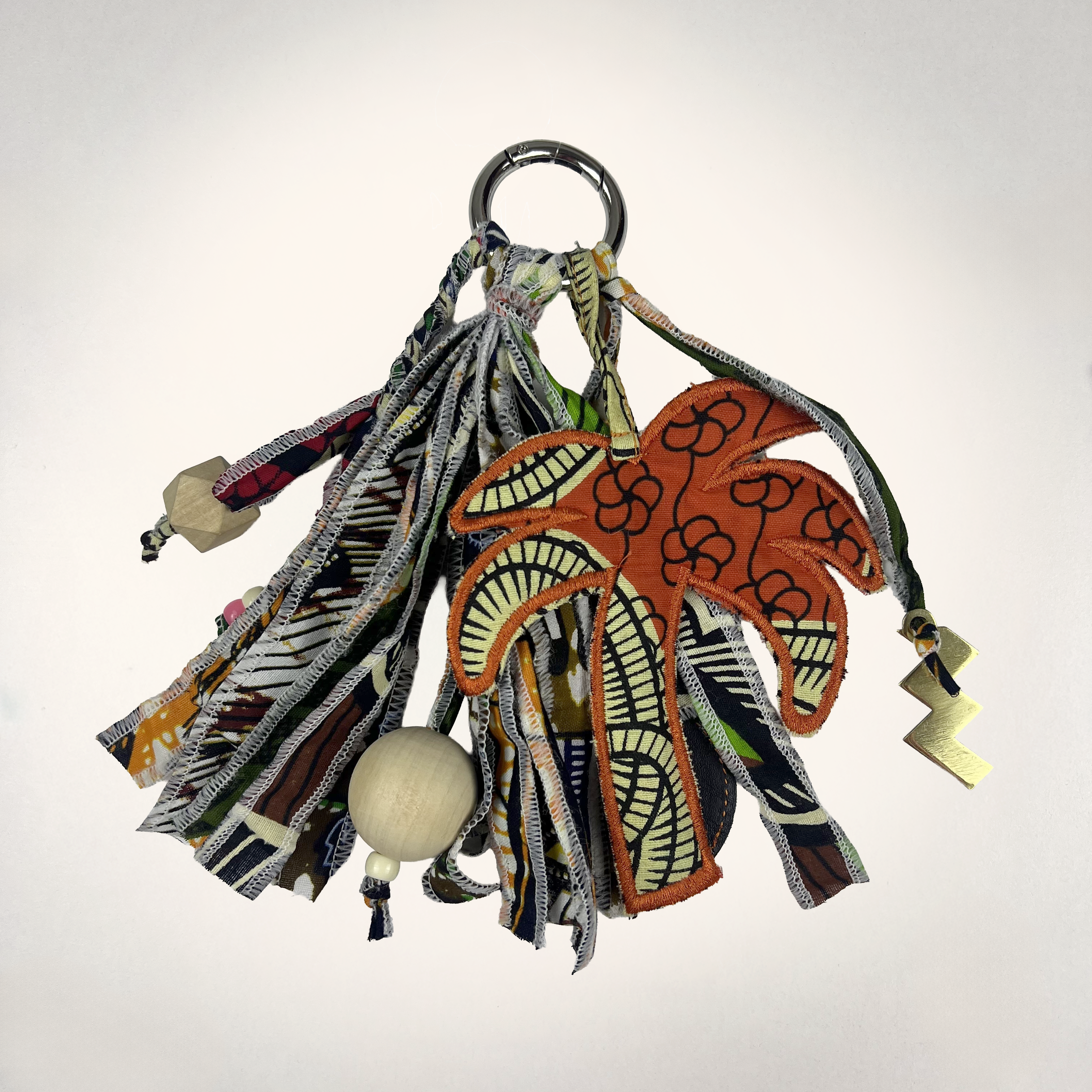 BARAKA KEYCHAIN WITH ORANGE PALM TREE