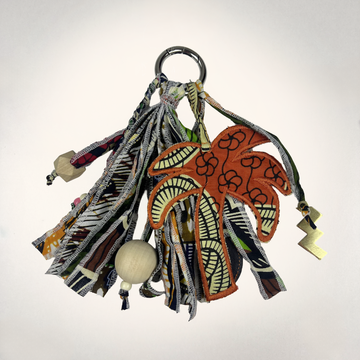 BARAKA KEYCHAIN WITH ORANGE PALM TREE