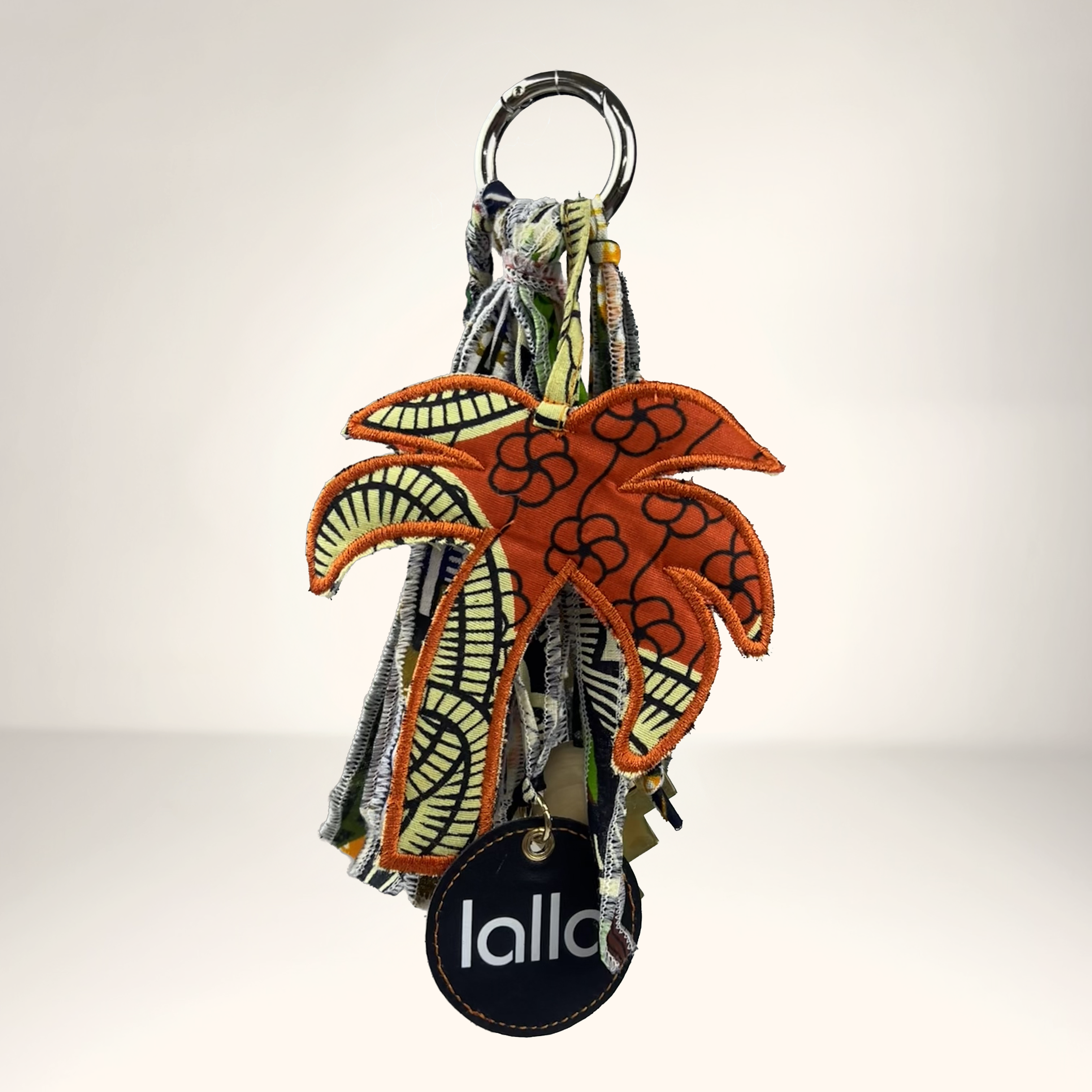 BARAKA KEYCHAIN WITH ORANGE PALM TREE