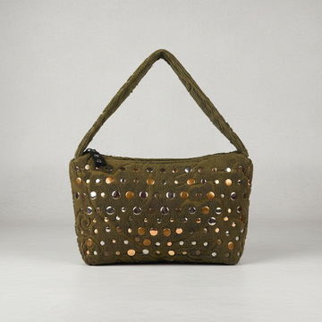 MOON STUDS KHAKI GREEN