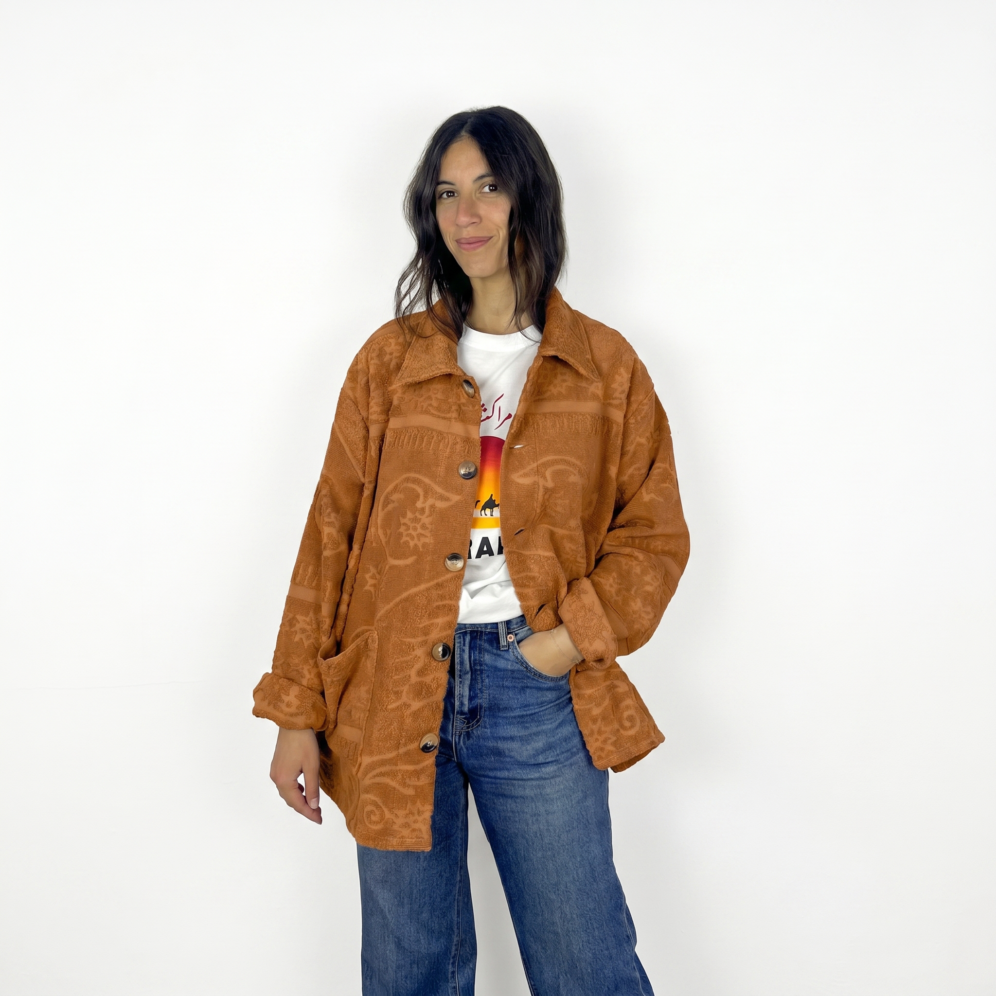 VESTE MICHEL EPONGE BRUNETTE