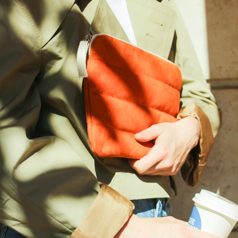 THEO SUEDE CLUTCH