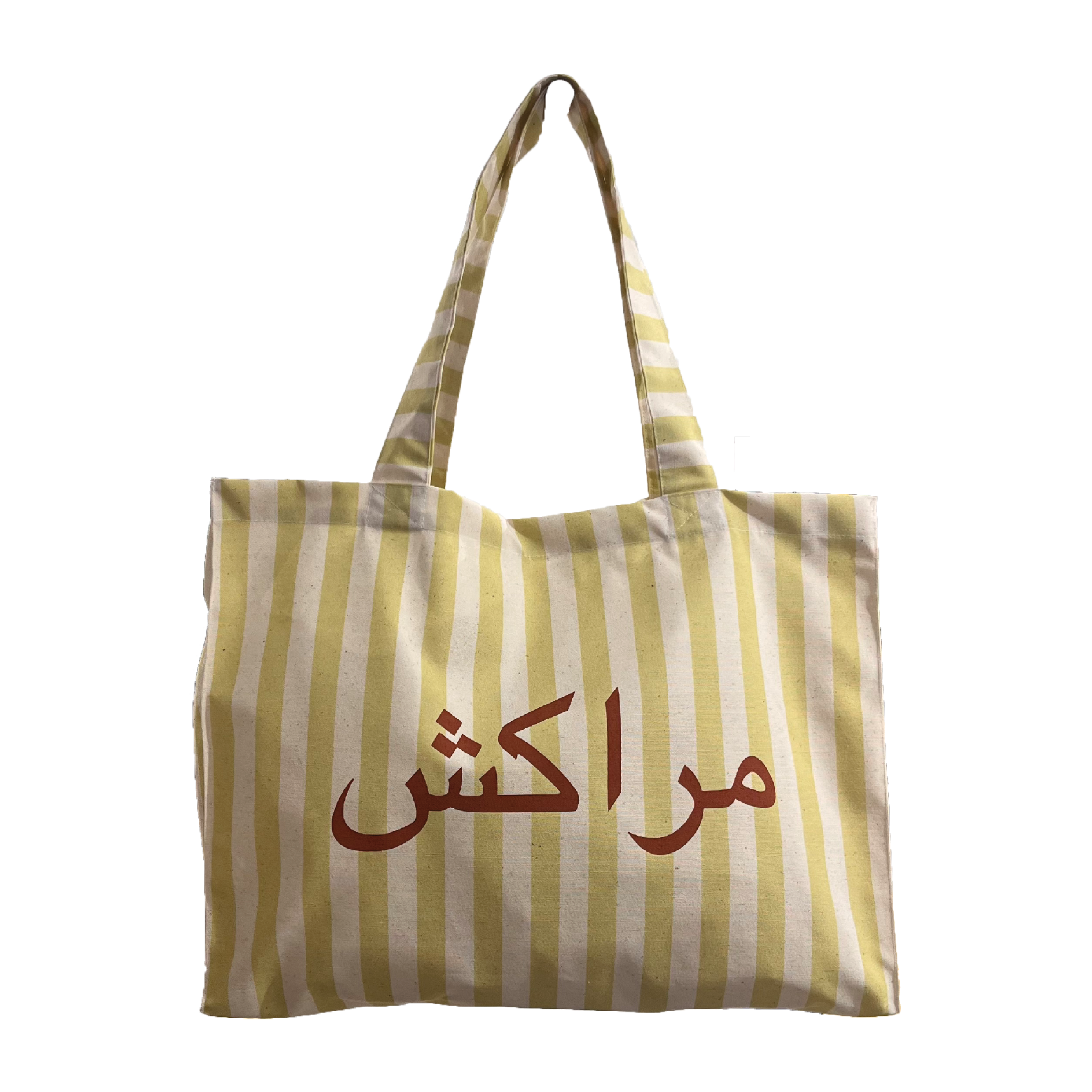 LARGE STRIPED TOTE BAG