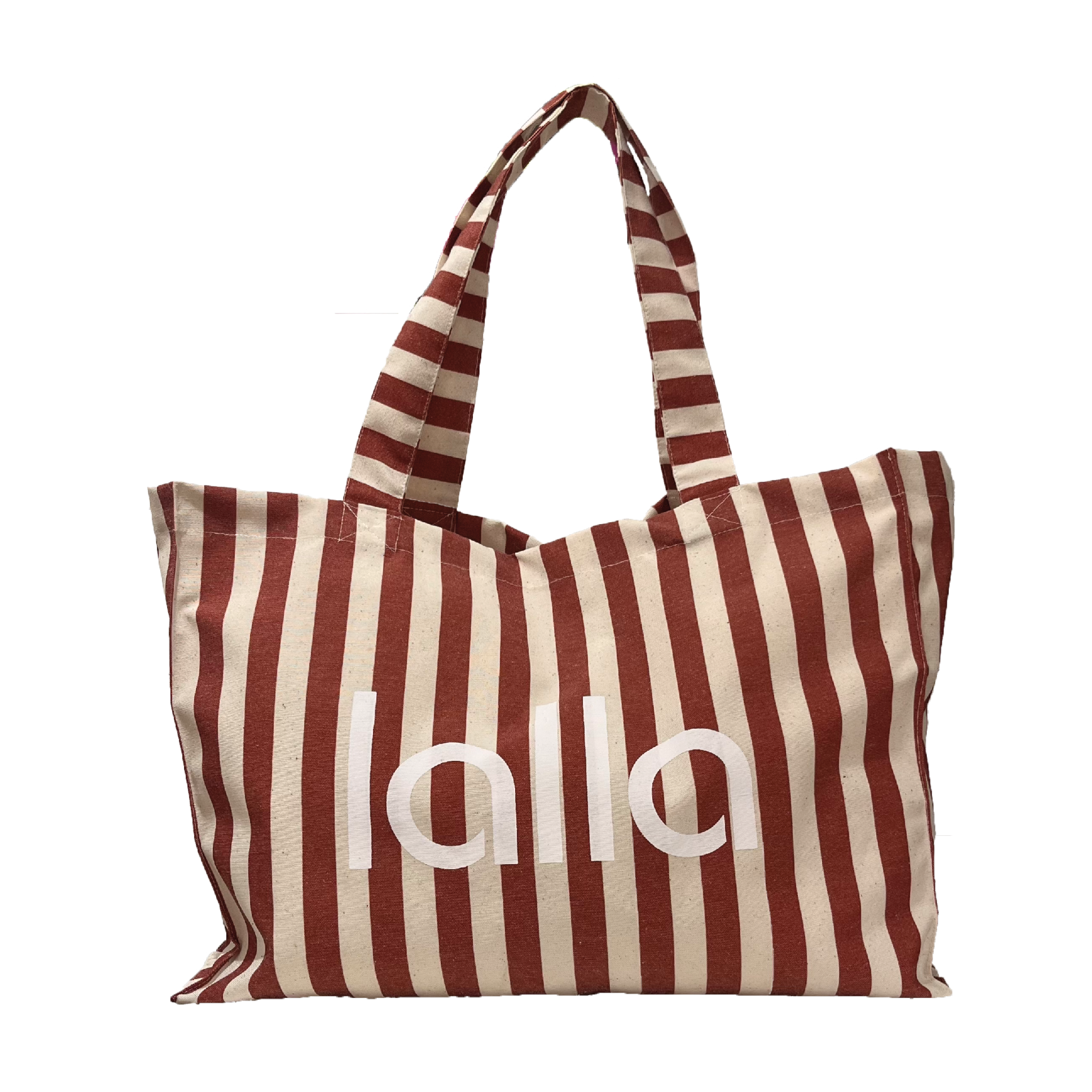 LARGE STRIPED TOTE BAG