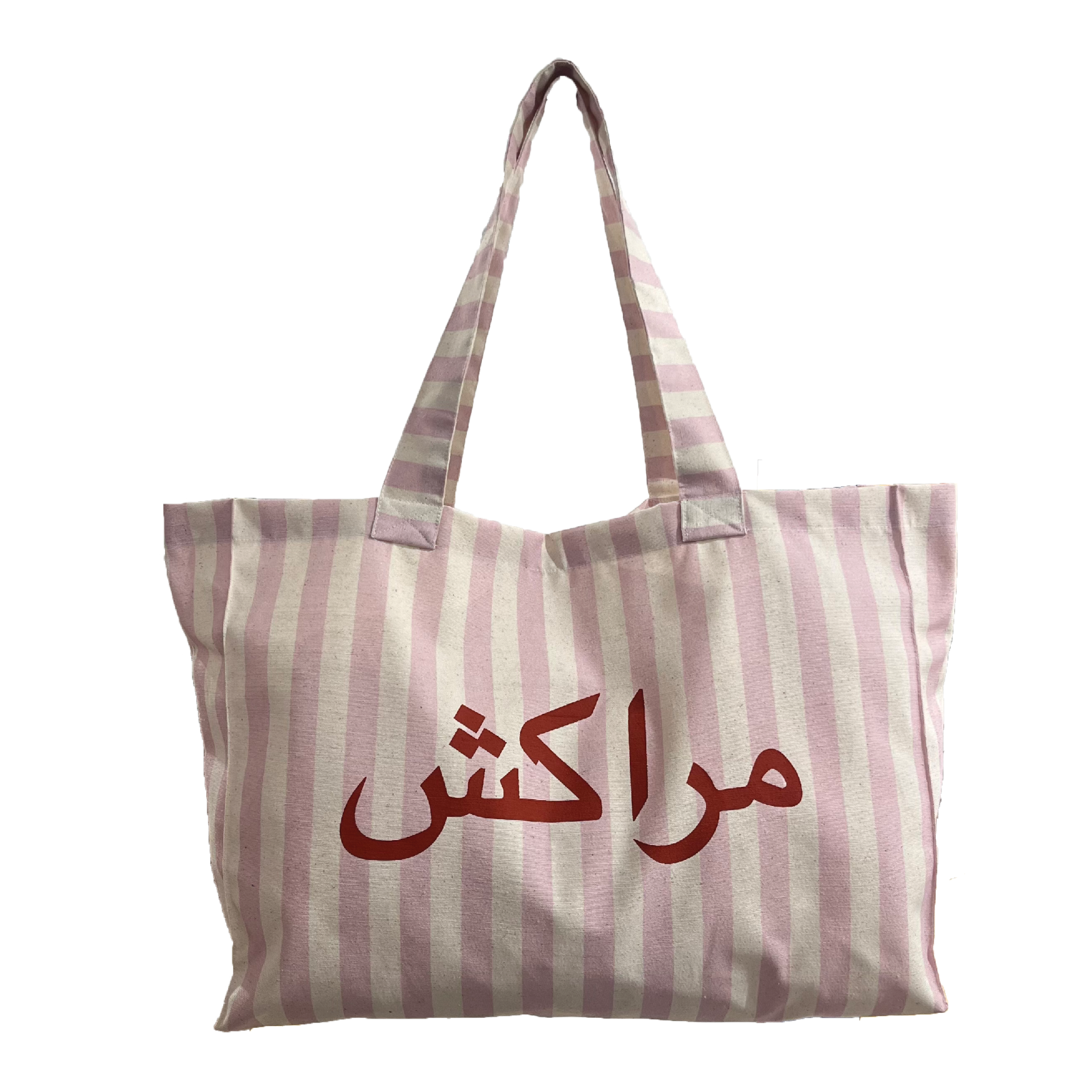 LARGE STRIPED TOTE BAG