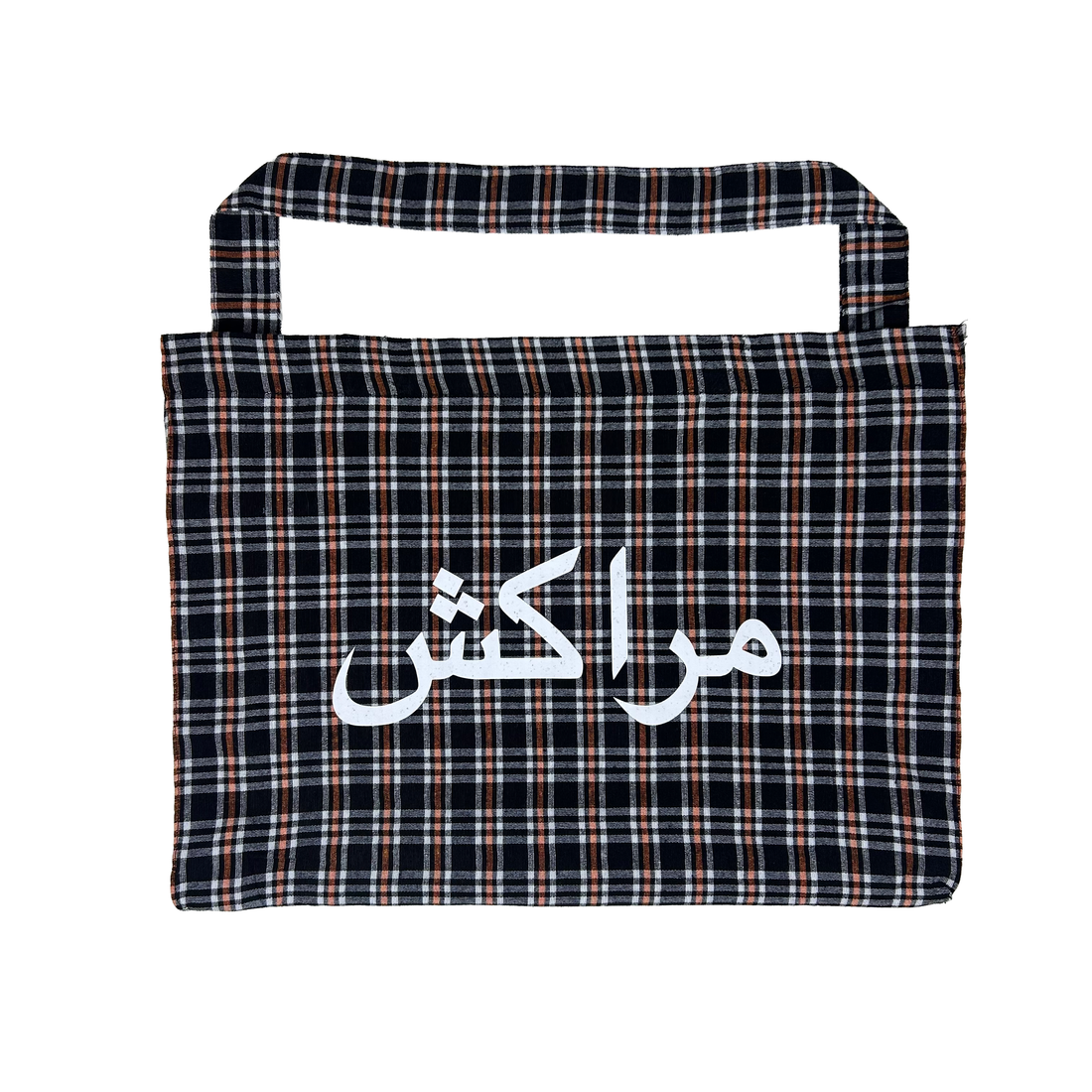 LARGE TARTAN TOTE BAG