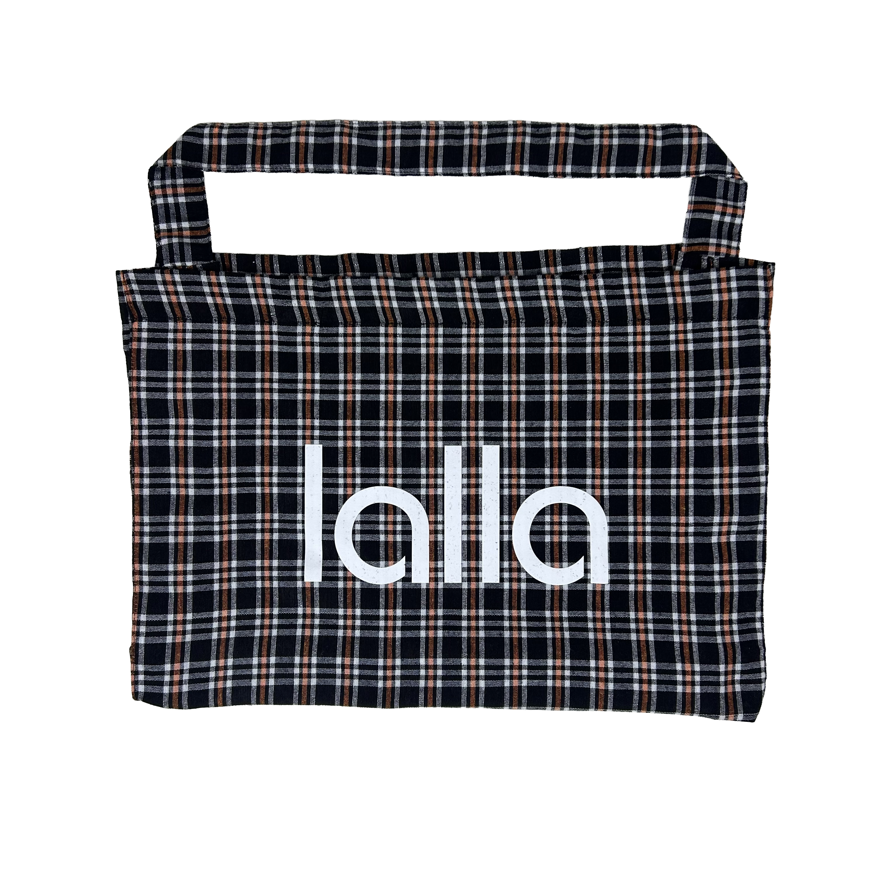 LARGE TARTAN TOTE BAG