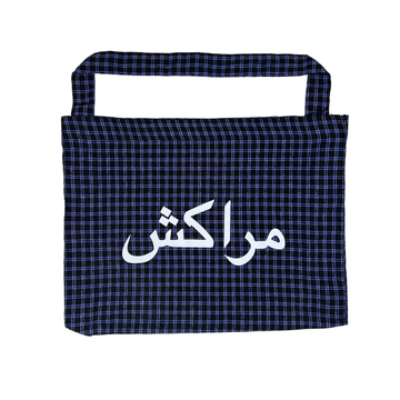 LARGE TARTAN TOTE BAG
