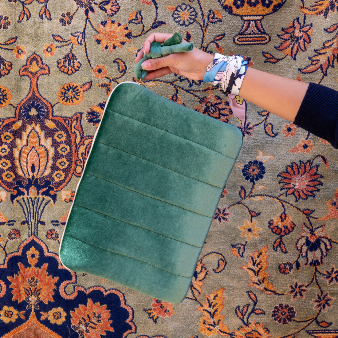 BIG THEO VELVET GREEN VINTAGE