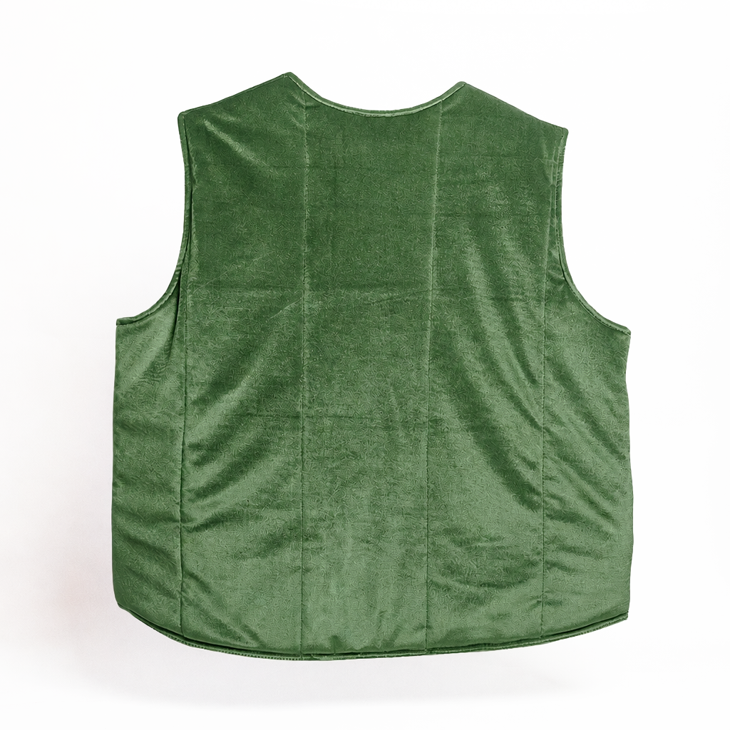 GILET ATLAS VELVET GREEN VINTAGE