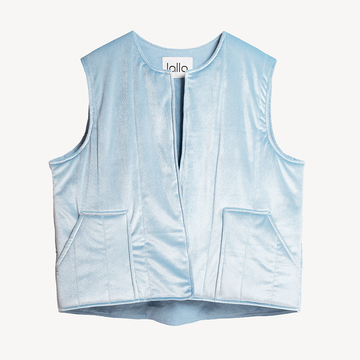 GILET ATLAS VELVET ICE BLUE