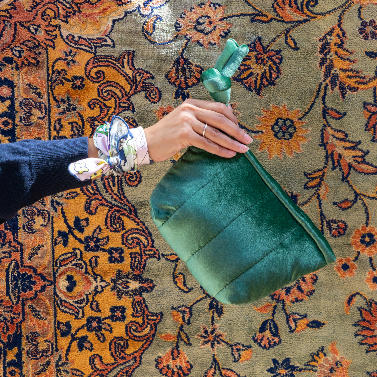 PETIT WALAKIN VELVET GREEN VINTAGE