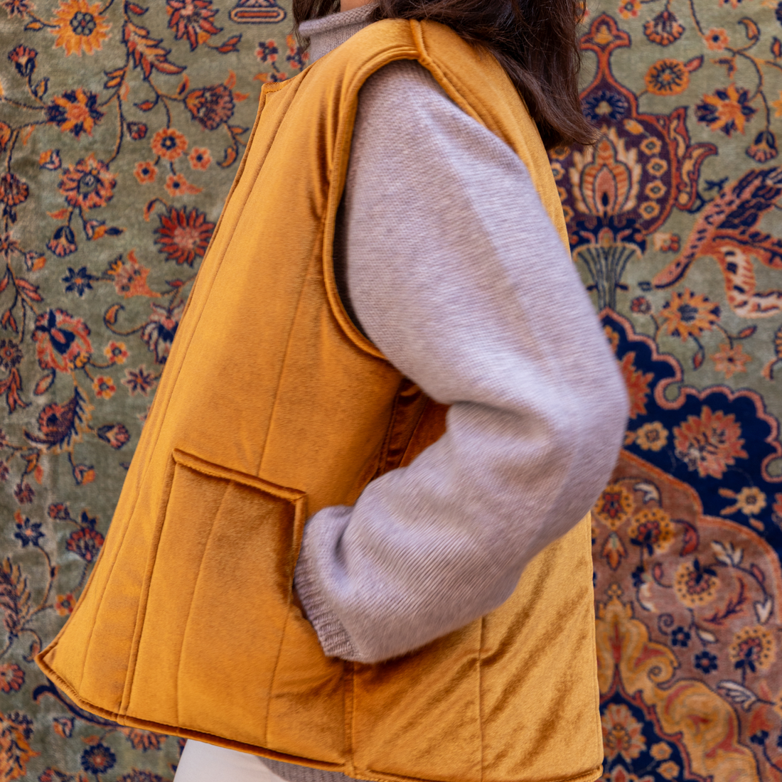 GILET ATLAS VELVET GOLD